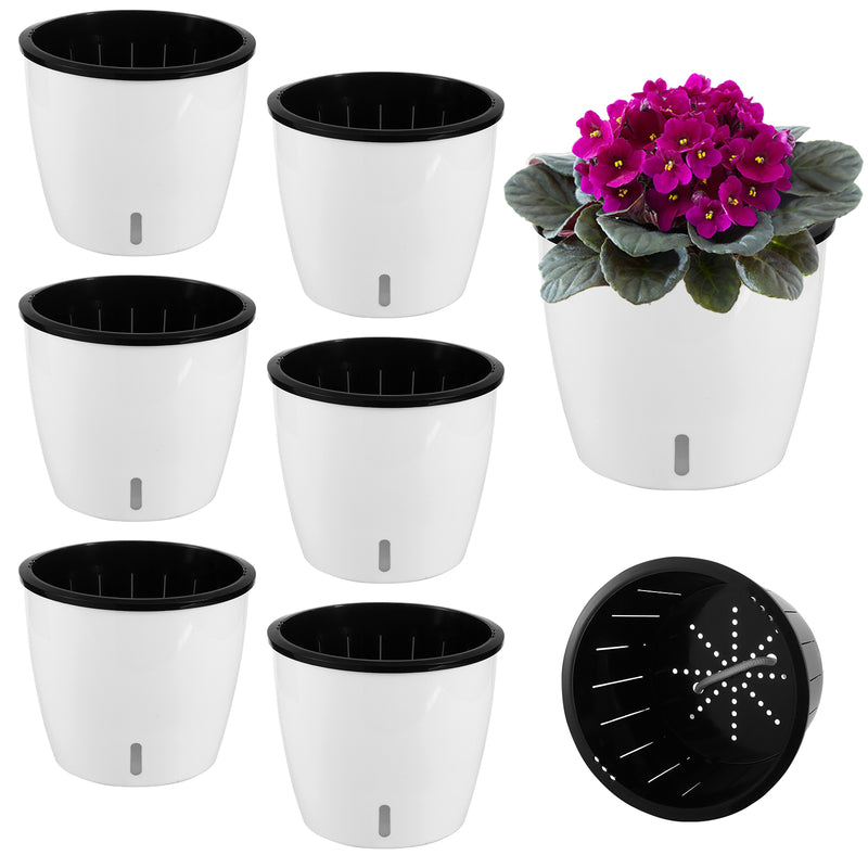 Self Watering Pots for Indoor Plants with Water Indicator planterhoma