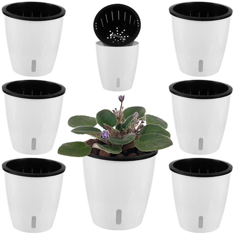 Self Watering Pots for Indoor Plants with Water Indicator planterhoma